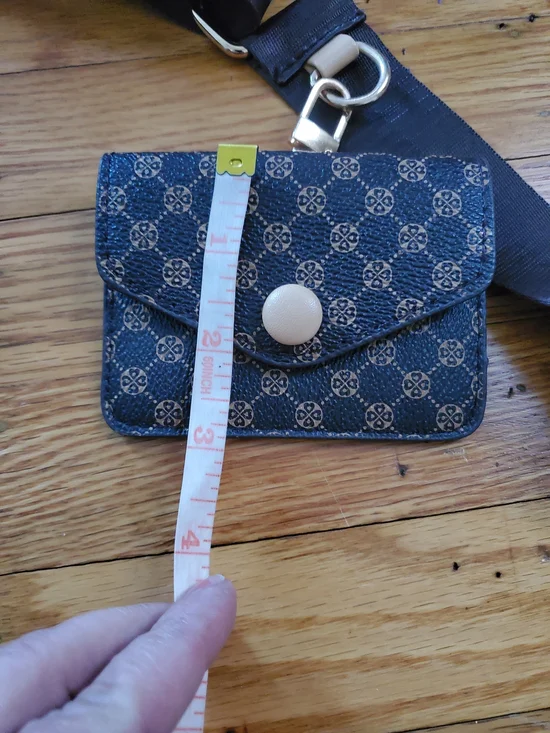 Brown Patterned Crossbody Bag with Coin Pouch - Picture 5 of 8